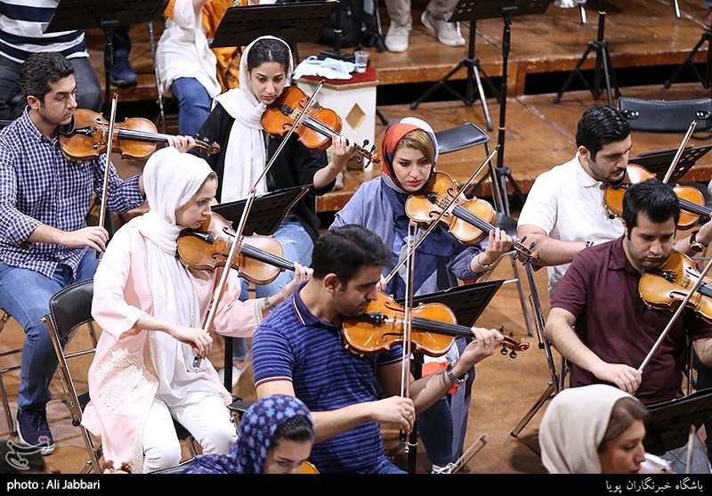 تمرین ارکستر سمفونیک تهران