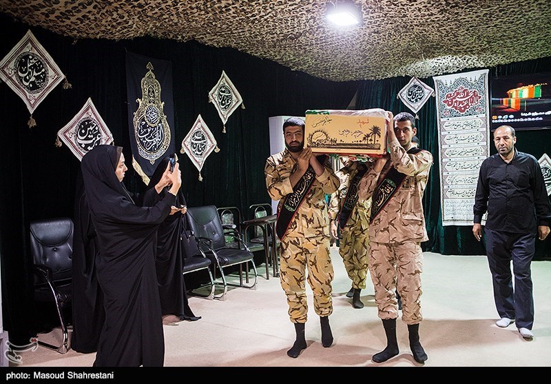 وداع با پیکرمطهر شهید رحیم رجبی