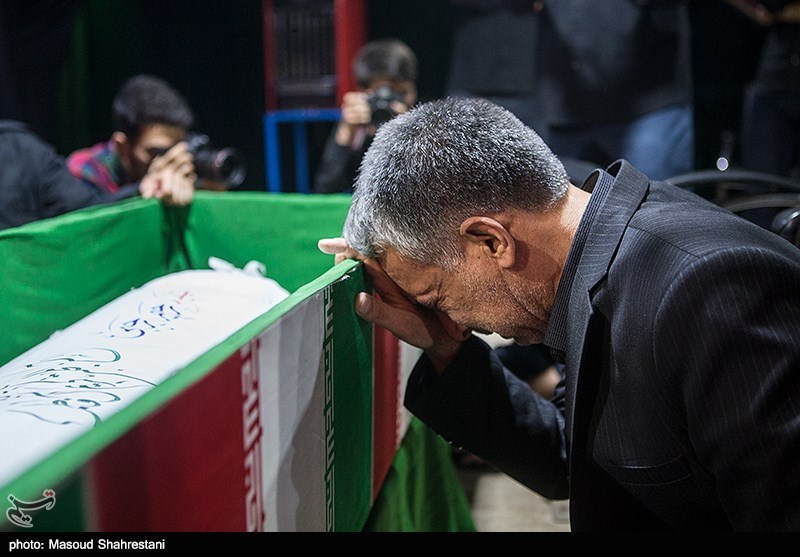 وداع با پیکرمطهر شهید رحیم رجبی