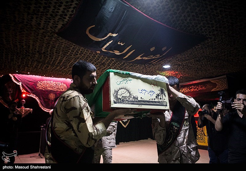 وداع با پیکرمطهر شهید رحیم رجبی