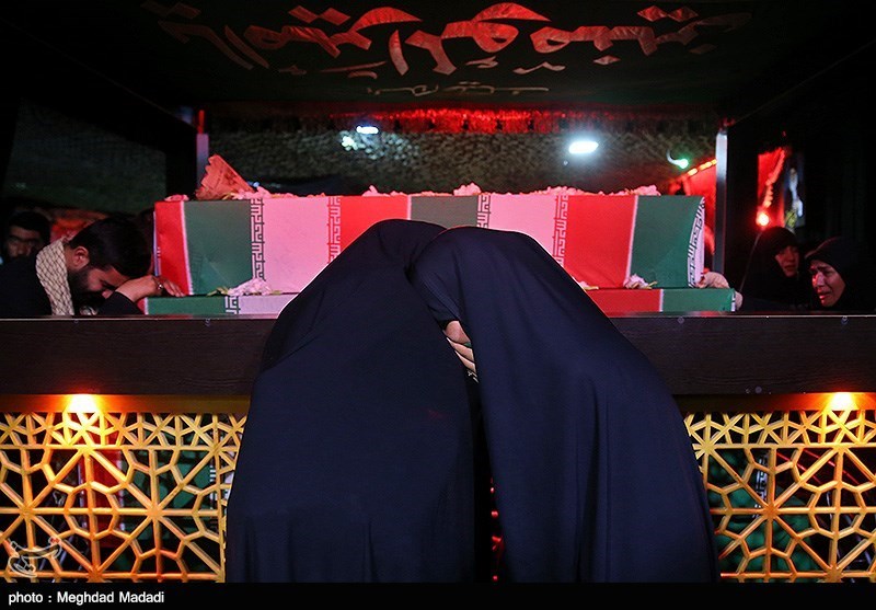 وداع با پیکر شهید مدافع حرم اصغر الیاسی