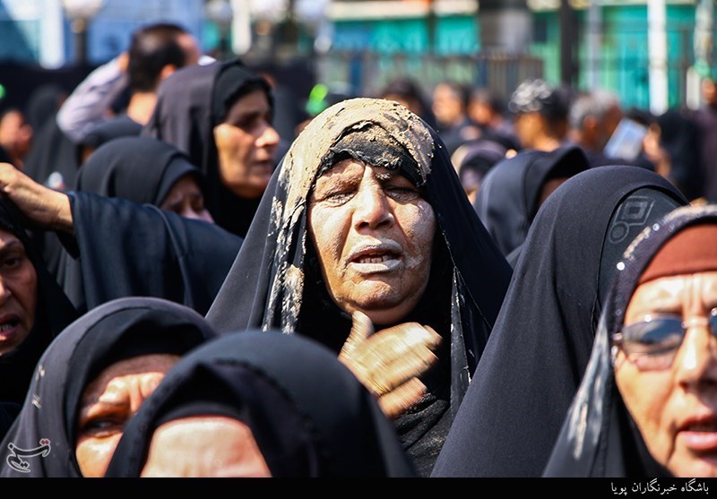 پیمایش کاروان عظیم بانوان بنی‌اسد بسوی حرم امام حسین(ع)