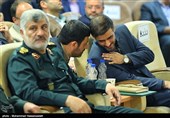  سردار عباداله عبداللهی فرمانده پیشین و سعید محمد فرمانده جدید قرارگاه سازندگی خاتم الانبیاء(ص)