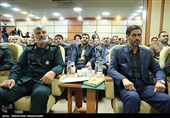  سردار عباداله عبداللهی فرمانده پیشین و سعید محمد فرمانده جدید قرارگاه سازندگی خاتم الانبیاء(ص)