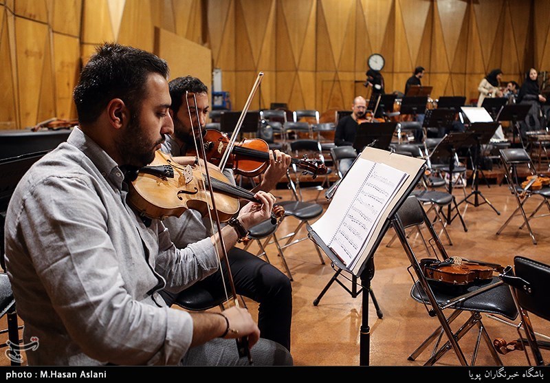 تمرین ارکستر ملی ایران