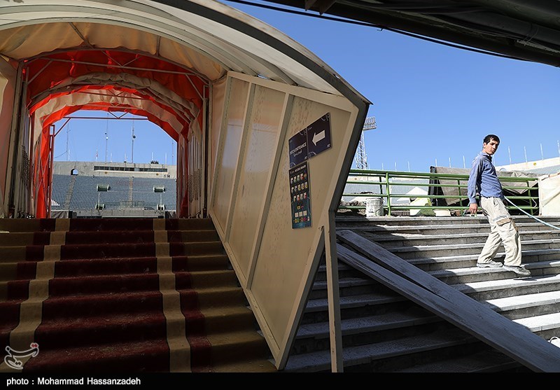 آماده سازی ورزشگاه آزادی برای فینال باشگاه های آسیا