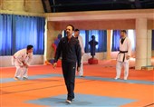 بازدید سرمربی تیم ملی کاراته از تمرینات مهدی‌زاده و اباذری