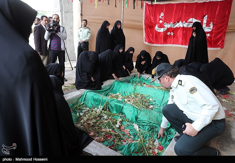 تشییع 3 شهید گمنام در ستاد ناجا