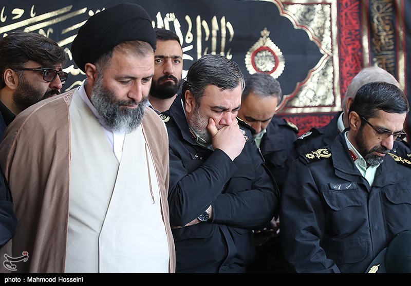 تشییع 3 شهید گمنام در ستاد ناجا