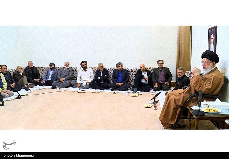 دیدار جمعی از بازیگران، کارگردانان و تهیه‌کنندگان سیما با رهبر معظم انقلاب