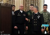 دیدار ژنرال اسیپوف معاون رئیس ستاد کل نیروهای مسلح روسیه با فرمانده نیروی دریایی ارتش