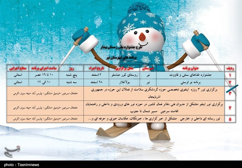 برنامه های شهرستان نیر