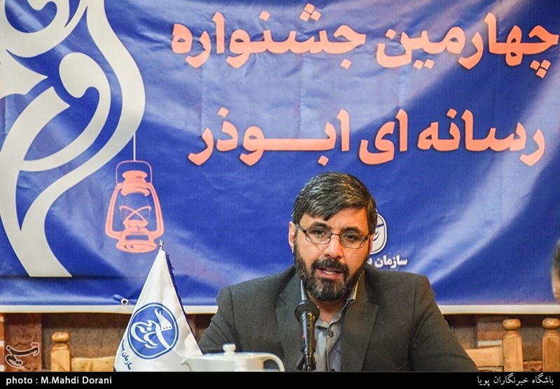 نشست خبری چهارمین جشنواره رسانه ای ابوذر با حضور مسعود بصیری مسئول سازمان بسیج رسانه