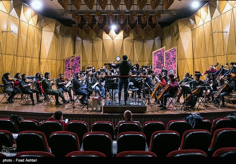 تمرین ارکستر ملی "شب موسیقی آذربایجان"