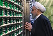 روحانی حرمین کاظمین را زیارت کرد+فیلم