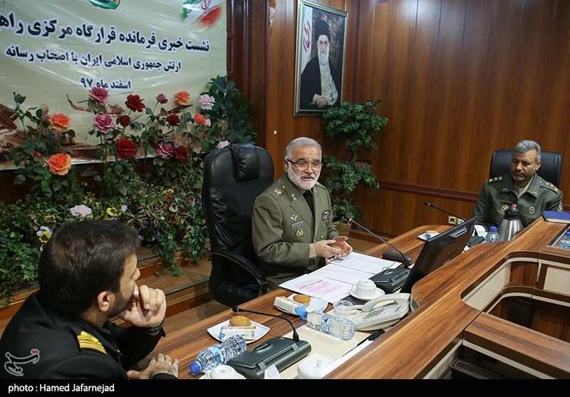 نشست خبری امیرحسین صیفی فرمانده قرارگاه مرکزی راهیان نور ارتش جمهوری اسلامی