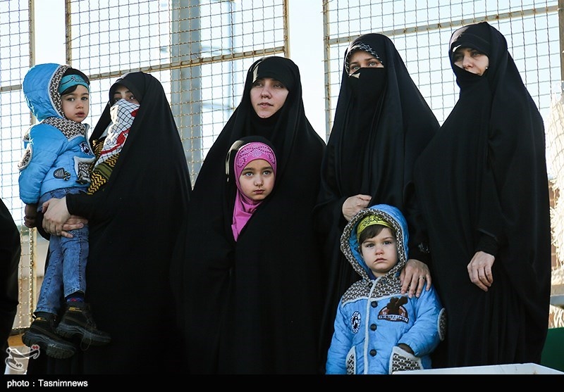 همسر و فرزندان شهید حسین جوینده