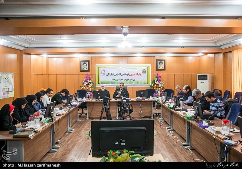 نشست خبری سردار عباسعلی محمدیان فرمانده نیروی انتظامی استان البرز
