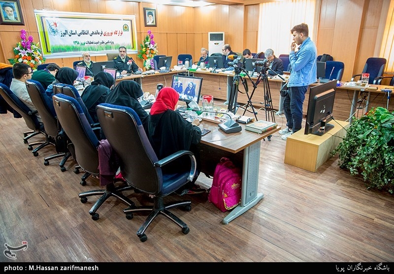 نشست خبری سردار عباسعلی محمدیان فرمانده نیروی انتظامی استان البرز