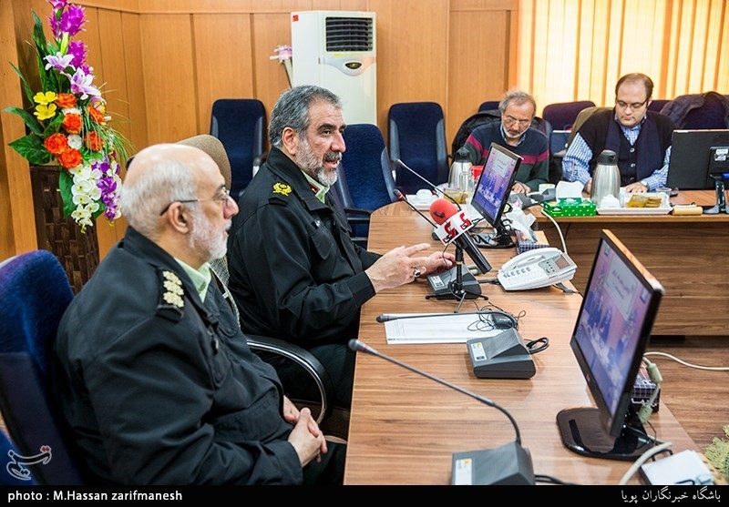 نشست خبری سردار عباسعلی محمدیان فرمانده نیروی انتظامی استان البرز