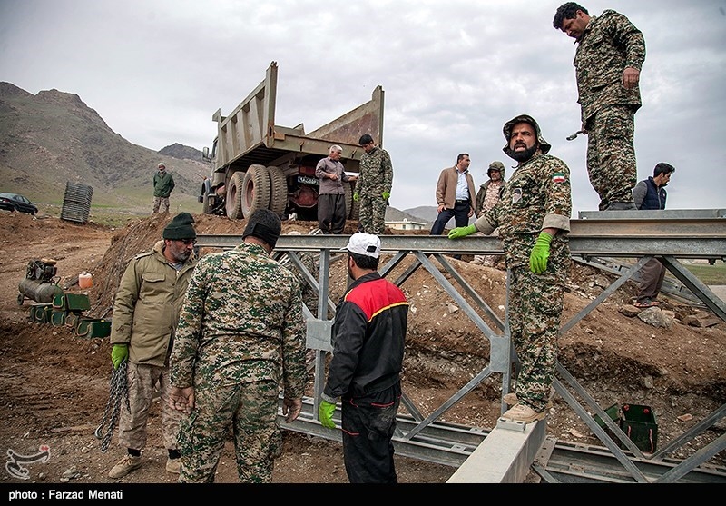 ساخت پل گروس توسط قرارگاه نجف اشرف - کرمانشاه