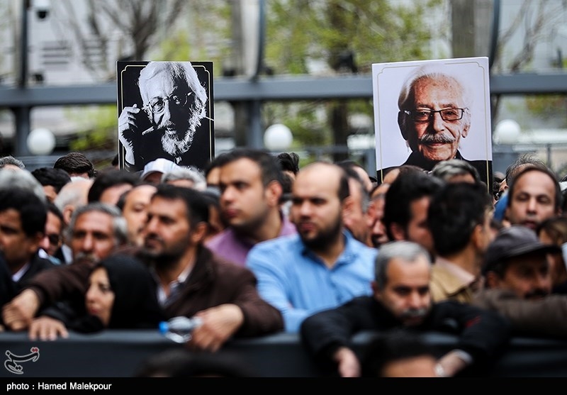 مراسم تشییع زنده‌یاد جمشید مشایخی