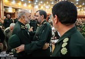 سرلشکر محسن رضایی و سرلشکر حسین سلامی فرمانده کل سپاه