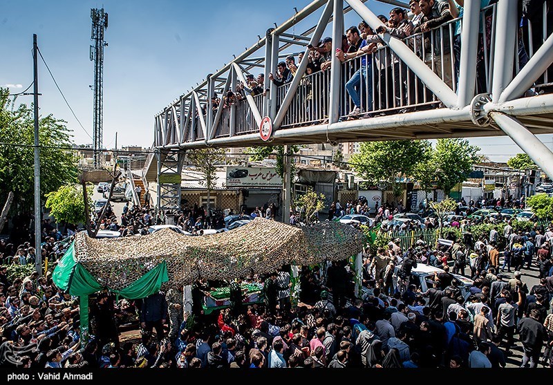 تشییع پیکر شهید مدافع حرم مجید قربانخانی