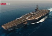 اختصاصی| فیلم رصد دقیق ناوگروه تروریست‌های آمریکایی در خلیج فارس