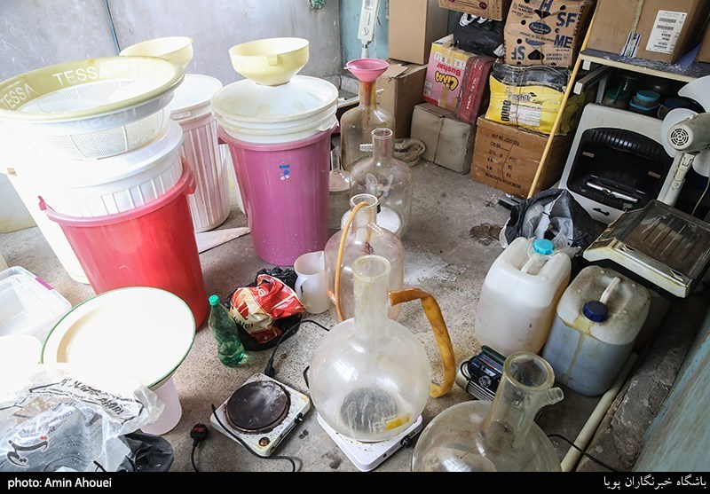 انهدام باند خانوادگی توزیع شیشه در جنوب پایتخت