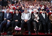 پیروز حناچی شهردار تهران و حجت الاسلام ابوترابی فرد در یادواره شهدای غریب آزاده