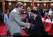 پیروز حناچی شهردار تهران و حجت الاسلام ابوترابی فرد در یادواره شهدای غریب آزاده