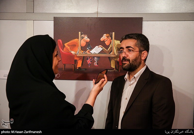 افتتاحیه نمایشگاه کارتون و کاریکاتور