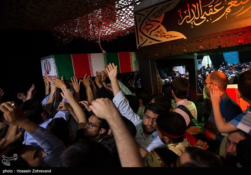 مراسم وداع با پیکر مطهر شهید مدافع حرم محمد جنتی