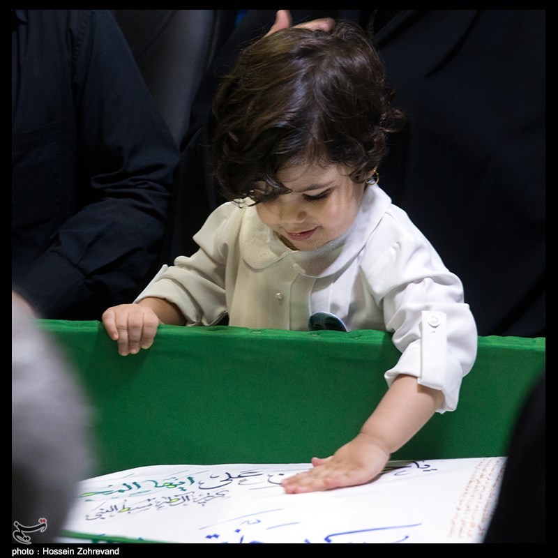 مراسم وداع با پیکر مطهر شهید مدافع حرم محمد جنتی