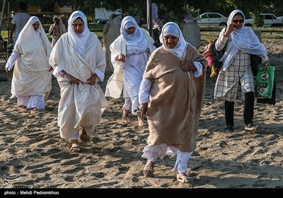 غسل تعمید مندائیان در رود کارون