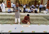 سفره افطار در مسجد قبا - مدینه