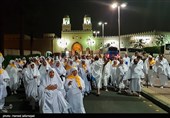 حضور حجاج ایرانی در مسجد شجره
