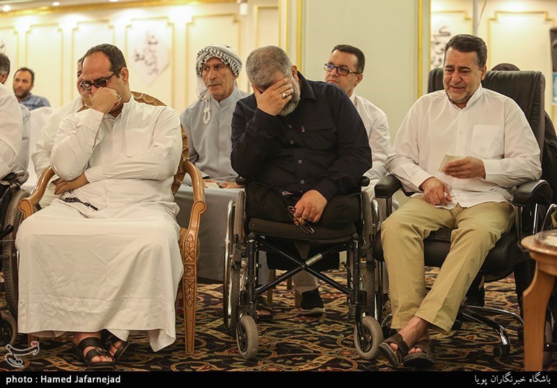 دیدار کاروان جانبازان با نماینده ولی فقیه در امور حج و زیارت