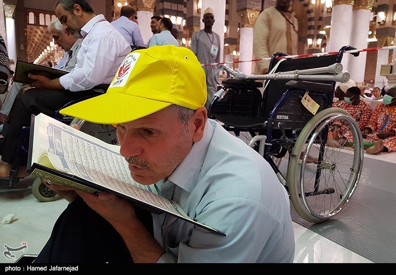 زیارت جانبازان از مسجدالنبی