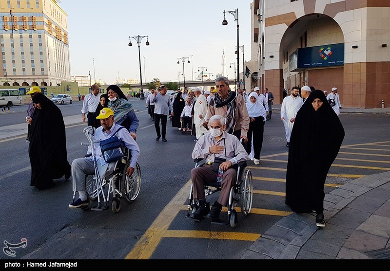 زیارت جانبازان از مسجدالنبی