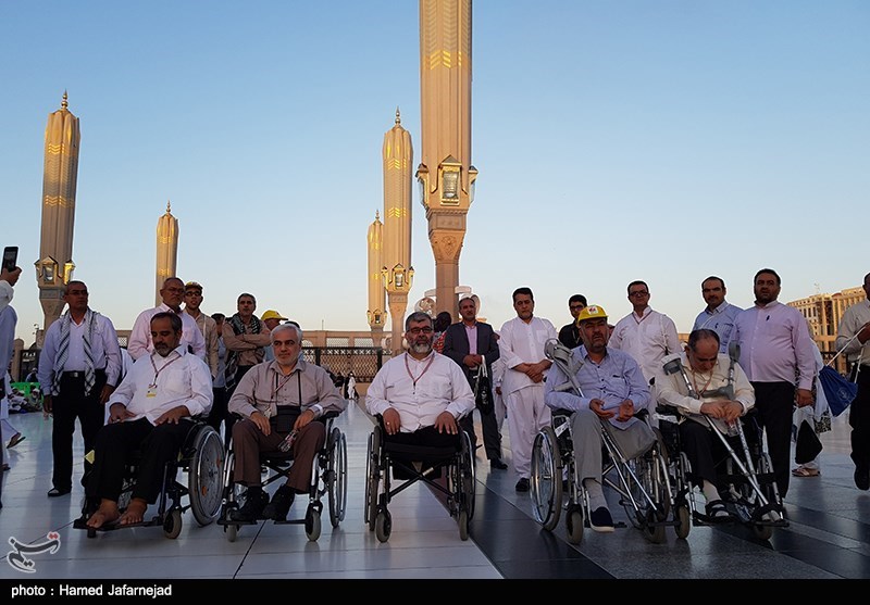 زیارت جانبازان از مسجدالنبی