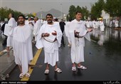حجاج ایرانی در مراسم دعای عرفه در صحرای عرفات