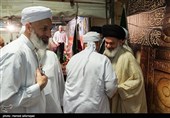 دیدار آیت الله بوشهری با علما اهل سنت در یادواره شهدای منا و مسجدالحرام- سرزمین منا
