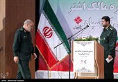سرلشکر‌حسین سلامی فرمانده کل سپاه پاسدارن انقلاب اسلامی در نهمین جشنواره مالک اشتر فرماندهی کل سپاه 