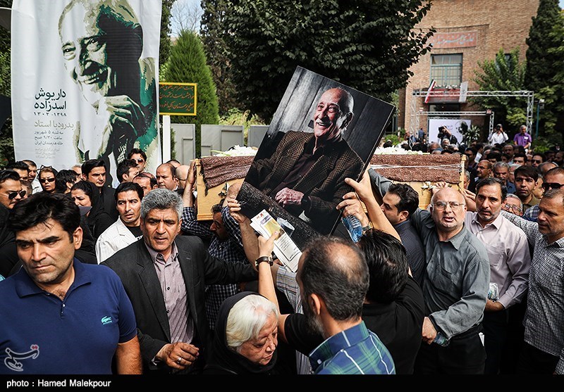 مراسم تشییع پیکر مرحوم داریوش اسدزاده