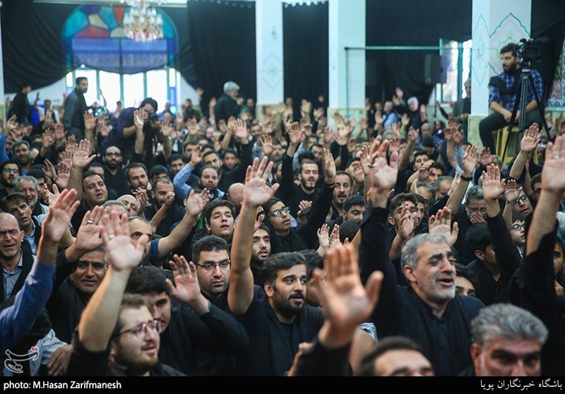مراسم سیاهپوشان ماه محرم هیئت بیت الاحزان