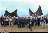 عزاداری عاشورای حسینی در روستای لروم شهرستان هوراند