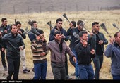 عزاداری عاشورای حسینی در روستای لروم شهرستان هوراند
