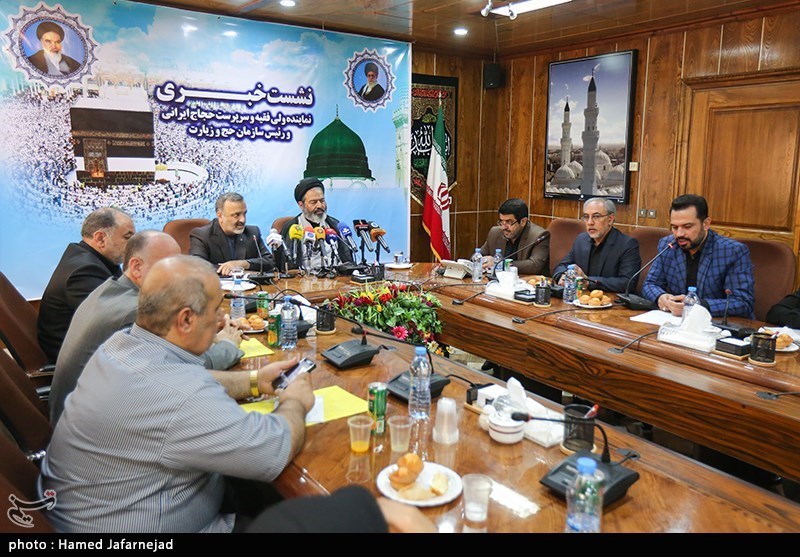 حجت الاسلام سیدعبدالفتاح نواب نماینده ولی فقیه درامورحج و زیارت و علیرضا رشیدیان رییس سازمان حج و زیارت